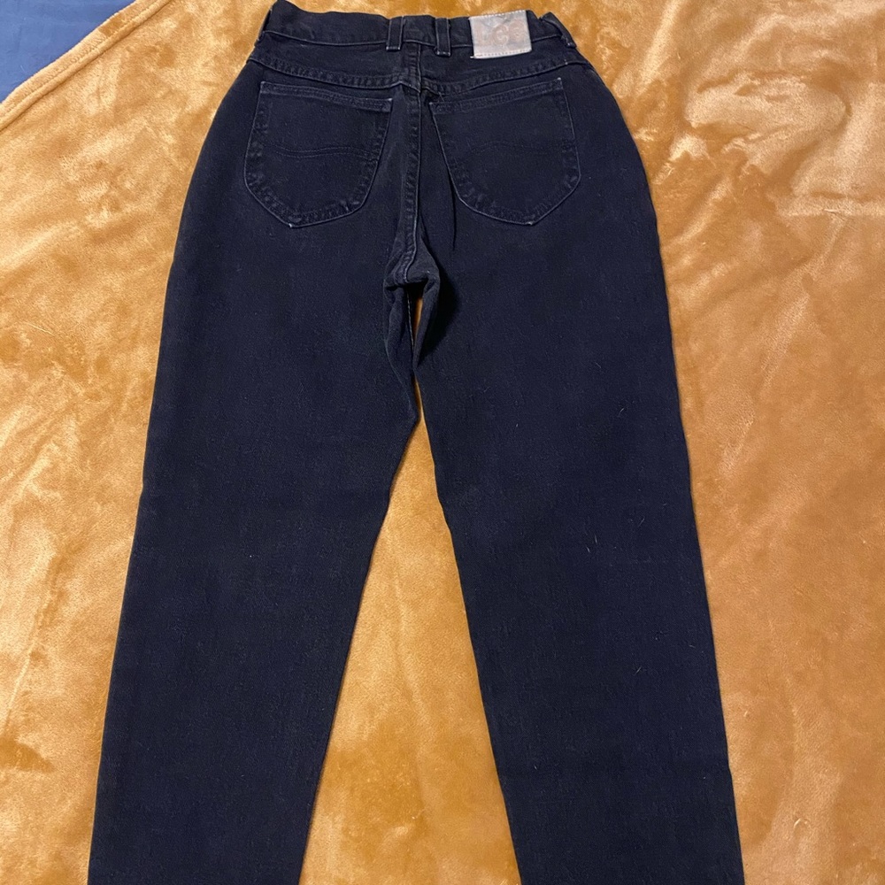 Vintage Black Lee Mom Jeans Size Petite 4/26-27